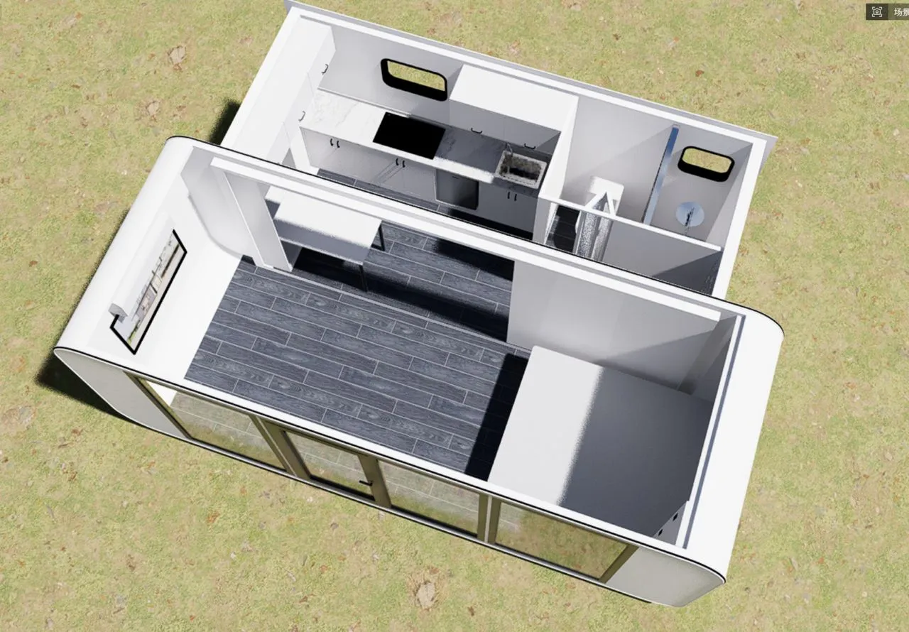 Mini-Maison Extensible 20' — vue 2