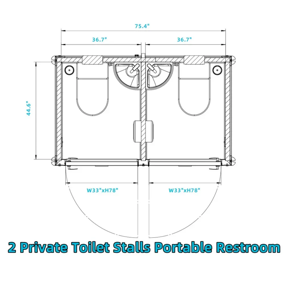 Toilette Portable Double 7' — vue 3